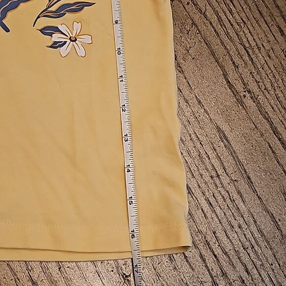 Yellow floral butterfly top 6X - Picture 5 of 7